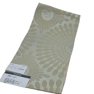 Candice Olson Kravet Jubilant Whisper Fabric Sample Floral Design Beige Remnant